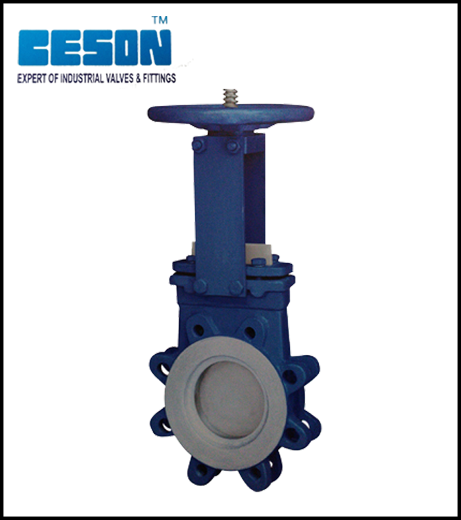 Knife Edge Gate Valve With SS Cladding, Knife Edge Gate Valve With SS